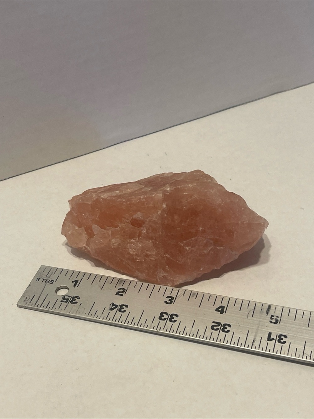 Natural raw Rose Quartz Decorative Accent Stone pink 320 grams